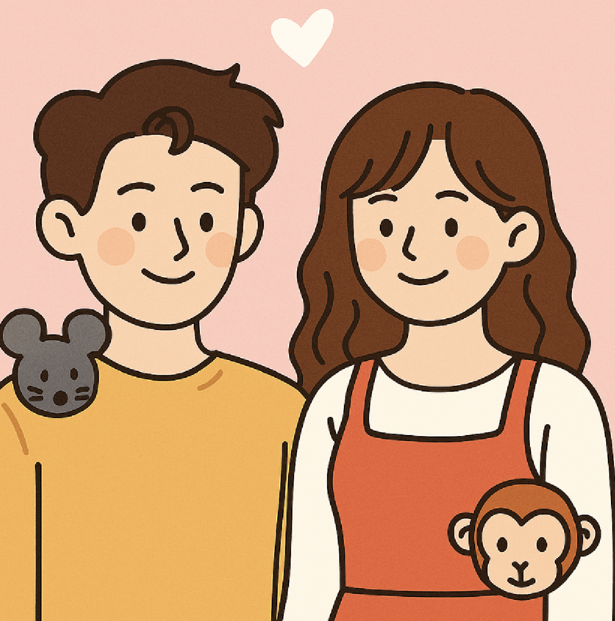 쥐띠 남자와 원숭이띠 여자 궁합｜찰떡궁합일까, 변덕스러운 관계일까?